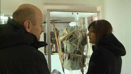 Debora Serracchiani (Presidente Regione Friuli Venezia Giulia) visita la mostra sul memoriale della battaglia di Pradis - Clauzetto 06/11/2017